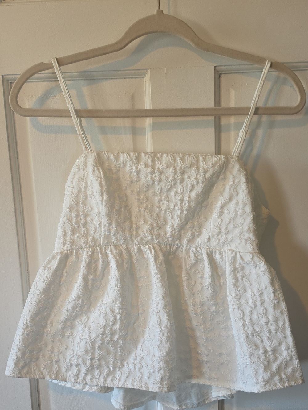 SOLY HUX Summer Babydoll Top for Women Y2k Peplum Cami Crop Tank Tops